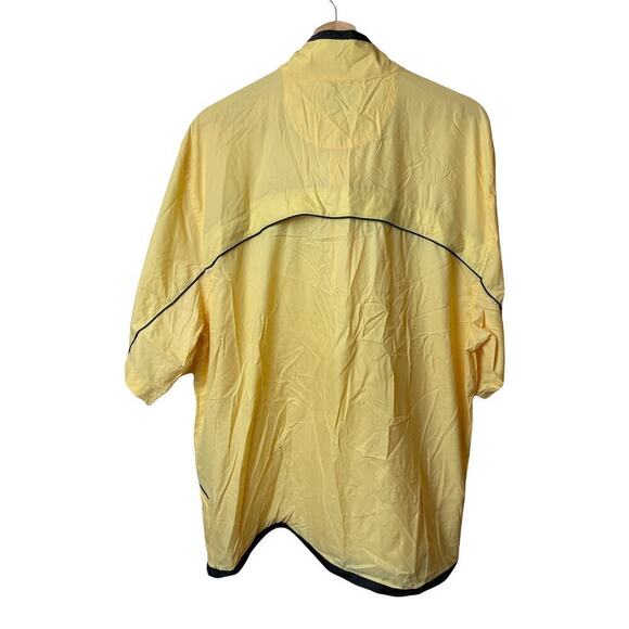 Ashworth Yellow Short Sleeve Windbreaker Pullover Shirt Men's Size XL NWT - Picture 2 of 7